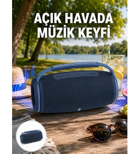 Hafif ve Dayanıklı Renkli Işıklı Taşınabilir Müzik Hoparlörü Yeni Nesil