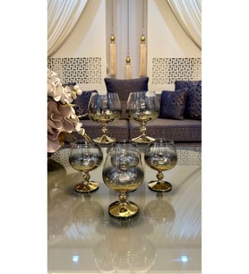 Titanyum Kristal Su Bardağı 250 cc, Modern ve Şık Tasarım