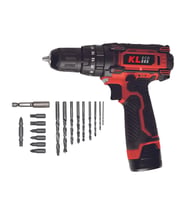 Kleco KE2220DM-DB 12V/2Ah. Çift Akülü Li-ion Şarjlı Darbeli Matkap
