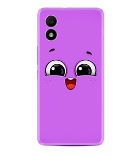 TCL 303 Kılıf Silikon Desen Özel Seri Purple Sweety 1717