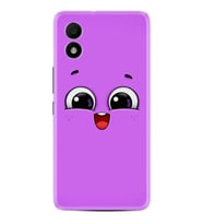 TCL 303 Kılıf Silikon Desen Özel Seri Purple Sweety 1717