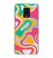 Xiaomi Redmi Note 9 Pro Uyumlu Kapak Renkli Desen Tasarımlı Şeffaf Silikon Kılıf