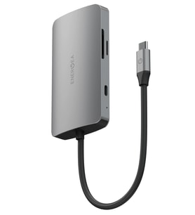 AluHub HD Pro 2 100W Type-C PD Şarj Destekli 8in1 4K Hub Dönüştürücü - Koyu Gri