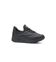 Kindep Parley 940-24 Deri Anatomik Lastikli Kadın Sneaker SİYAH