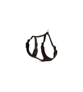 Doggie Havalı Dokumadan El Yapımı Köpek Göğüs Tasması L-2x55-65cm - Black