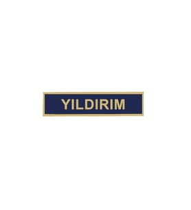 ''YILDIRIM'' JANDARMA ASAYİŞ PVC İSİMLİK, , Cırtlı, 10 cm x 2,5 cm, Mevzuata Uygun (Çok Renkli)