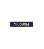 ''YILDIRIM'' JANDARMA ASAYİŞ PVC İSİMLİK, , Cırtlı, 10 cm x 2,5 cm, Mevzuata Uygun (Çok Renkli)