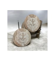 6 Lı Mdf Bardak Altlığı Dekoratif ECCECA1036