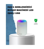 ABS Gövdeli 300ml USB Nemlendirici – Beyaz, Gri, Pembe Renk