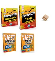 Ünlüler Karması LGS 2027 Matematik + Türkçe Jett Fasiküller ve Soru Bankası 4lü Set + Telefon Standı