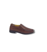 Zerhan 044 Erkek Taba Hakiki Deri Poli Taban Loafer Ayakkabı