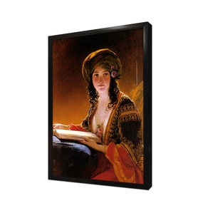 Oryantal Kadın Friedrich Von Amerling Çerçeveli Mdf Tablo