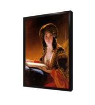 Oryantal Kadın Friedrich Von Amerling Çerçeveli Mdf Tablo