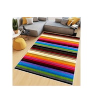 Rovigo Home Dijital Baskı Yıkanabilir Kaymaz Taban Salon Halısı RVG0509 (Mavi)