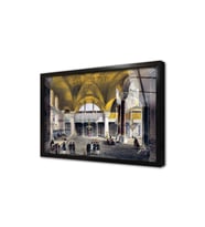 Osmanlı Dönemi Ayasofya Mimari Çerçeveli Cam Tablo
