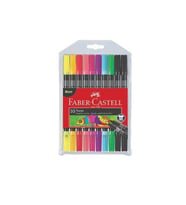 Faber-Castell Keçeli Kalem 10 Renk Neon Çift Taraflı