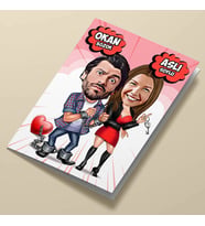 Kişiye Özel Artık Benim Esirimsin Karikatürlü Tebrik Kartı