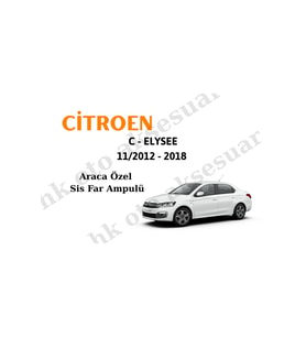 Citoren C - ELYSEE 11/2012 - 2018 Araca Özel Sis Far Ampulü h11