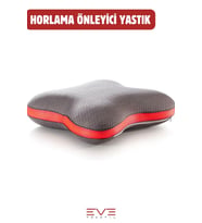Visco Ergonomik Horlama Önleyici Yüksek Kaliteli Elastik Karbon Yıldız Desenli Yastık (Kırmızı)
