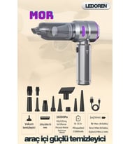 Mor 160000pa El Kablosuz Süpürge Motor Temizleme Makinesi Güçlü Emişli Vakum Araba Hava