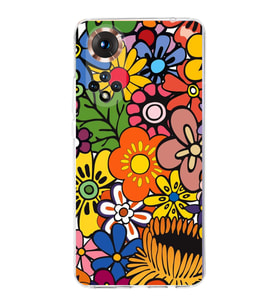 PrintiFy Huawei Honor 50 ile Uyumlu 1mm Slim Fit Retro Renkler 2 Baskılı Şeffaf  Kılıf
