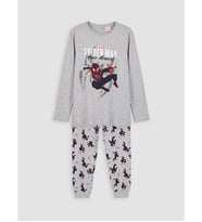 LCW Kids Gri Spider-man Bisiklet Yaka Erkek Çocuk Pijama Takım