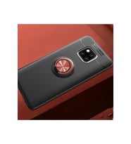 Huawei Mate 20 Pro Uyumlu Kılıf Zore Ravel Silikon Kapak (Siyah-Rose Gold)