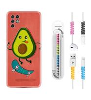 INFINIX Note 11 Pro Note 10 Hot 9 Play Kılıf Kablo Koruma Spiral Silikon Avokado Skate 1741