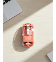 Pilelistore  Bluetooth ve USB Destekli Kablosuz Şeffaf Mouse Sessiz Kullanım
