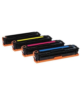 Photo Print®Hp 125A-CB540A-CB541A-CB542A- CB543A Hp Color Laserjet CP1515N 1 Set Muadil Toner 2200 Sayfa Renkli (Çok Renkli)