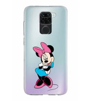 Xiaomi Redmi Note 9 Uyumlu Kapak Minnie Mouse Tasarımlı Şeffaf Silikon Kılıf