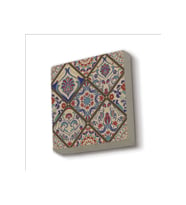 İtalyan Çini Deseni Baskılı Taş Magnet 5X5