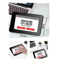 Game Over Tasarımlı 33x28 Cm Mousepad Kaymaz Taban Rahat Konforlu Mouse Pad