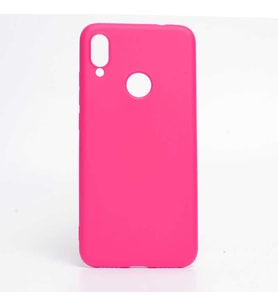 Huawei P smart 2019 Kılıf İçi Kadife Özel Tasarım Esnek Yumuşak Pürüzsüz (Koyu Pembe)