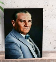 BK Gift Atatürk Temalı Dekoratif Mini Kanvas Tablo 15x20cm-3