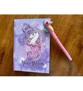Catch Unicorn Temalı Defter ve Jel Kalem Seti