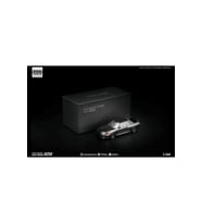 :64 Nissan Skyline GT-R R32 Dark Chrome Edition PRDC002 Diecast Model Araba