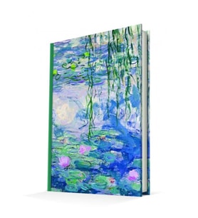 DEFFTER ART OF WORLD /WATERLILIES MONET 14X20 SERT KAPAK ÇİZGİLİ DEFTER 96YP.