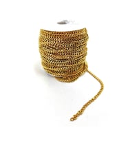 ÇELİK ZİNCİR (1 METRE) (Altın)