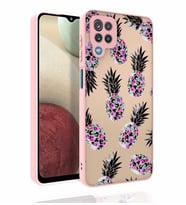 Samsung Galaxy A12 Kılıf Desenli Parlak Nora Kapak
