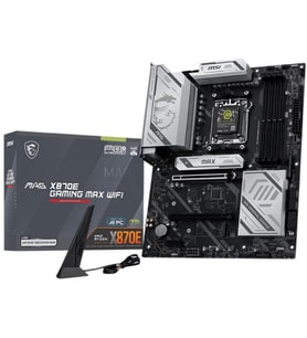MSI MB MAG X870E GAMING MAX WIFI AM5 DDR5 8200MHZ(OC) 3x M.2  USB 40Gbps HDMI DP 5G LAN WIFI 7 RGB ATX