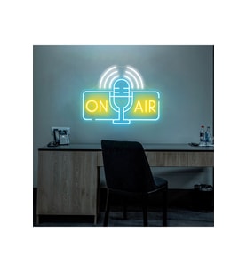 ON AIR Yazılı ve Şekilli Neon Tabela