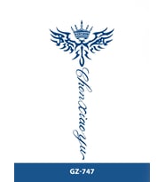 GZ-747 ORTA BOY YARI KALICI CHEN XİAO YU YAZILI DÖVME-TATTO