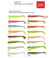 Lucky John Long John 3.1   (7.87 Cm) 8P Silikon Yem T46