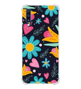 PrintiFy Samsung Galaxy A70S Uyumlu Retro Color 1 Baskılı Şeffaf Köşe Korumalı Antişok Kılıf