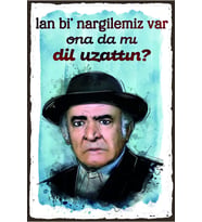 Yeşilçam Temalı Retro Ahşap Poster