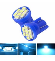 2 ADET BUZ MAVİ RENK MiNi DİPSİZ T10 LED PARK AMPULÜ 8 LEDLİ