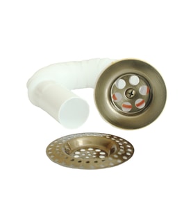 Antik Lavabo Süzgeci ve Seyyar Süzgeç Çöp Tıkacı (Antik Altın)