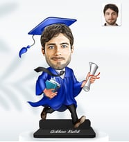Kişiye Özel Mezuniyet Erkek Model Ahşap Biblo-11