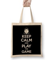 Squid Game Keep Calm And Play The Game Bez Çanta Uzun Saplı